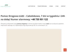 Tablet Screenshot of pomoc-drogowa-lodz.com.pl